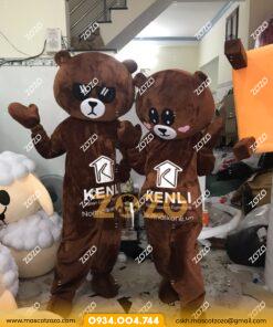 Alternative view of Mascot gấu nâu Kenli