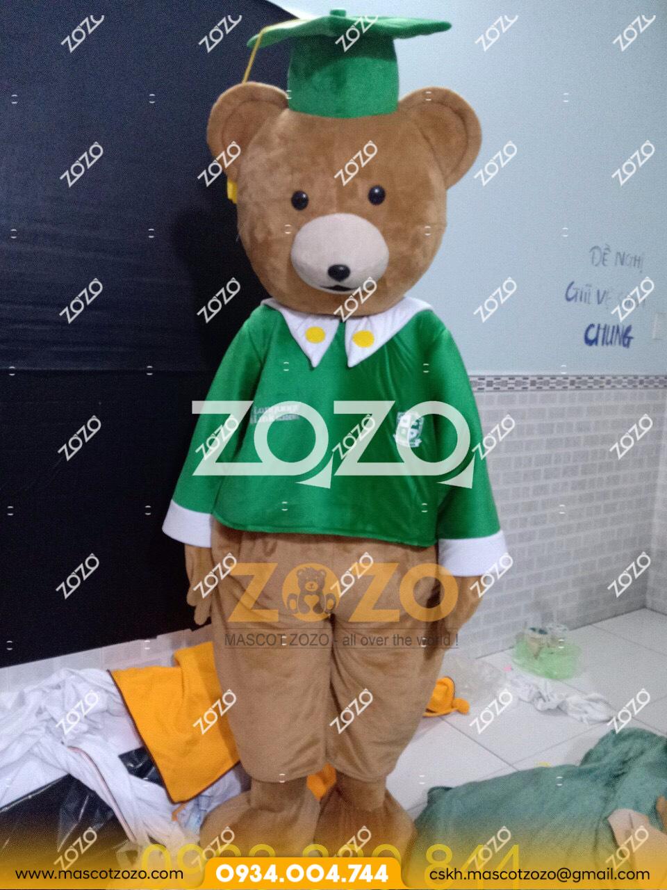 Mascot Gấu Teddy Cử Nhân