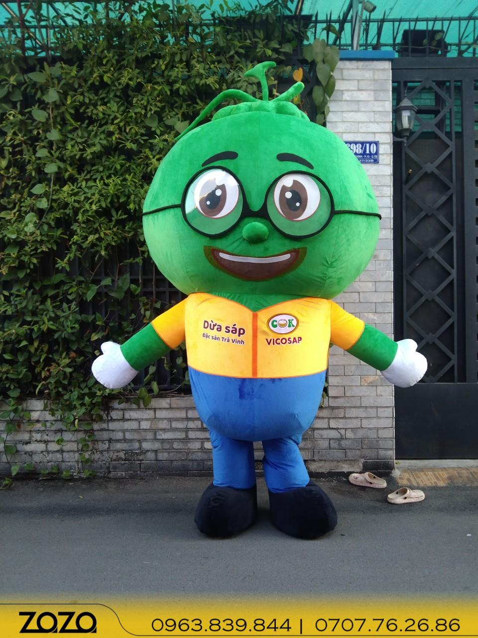 MASCOT HƠI HÌNH QUẢ DỪA SIÊU ĐÁNG YÊU