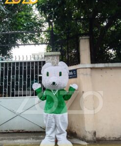 Alternative view of MASCOT GẤU LÔNG TRẮNG