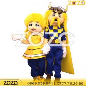 mascot mo hinh bieu dien couple 2143 5