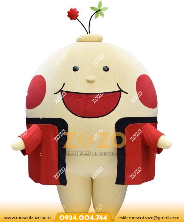Mascot hình củ nhân sâm
