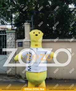 Alternative view of Mascot gấu flat erit meeket