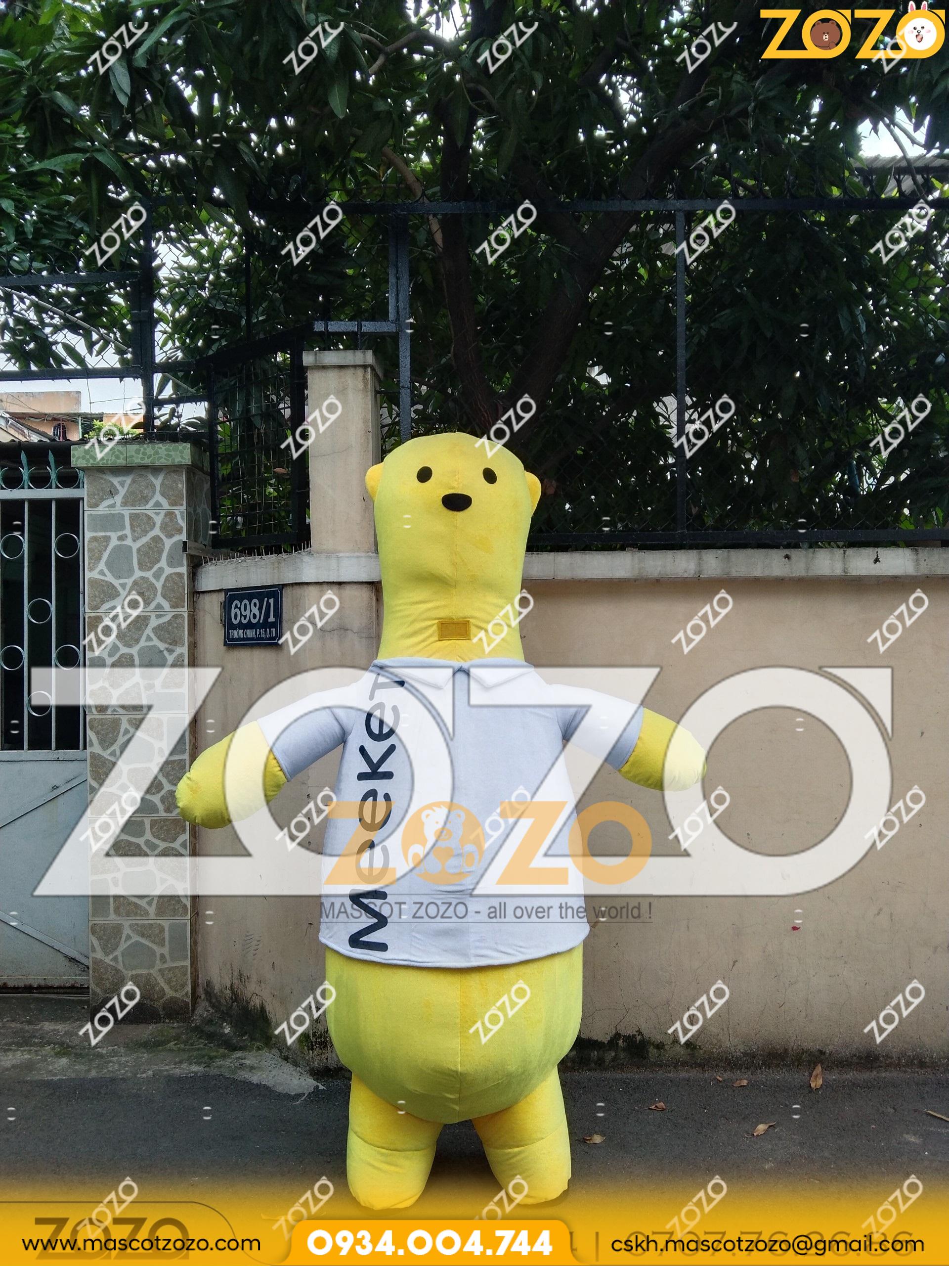 Mascot gấu flat erit meeket - Ảnh 2