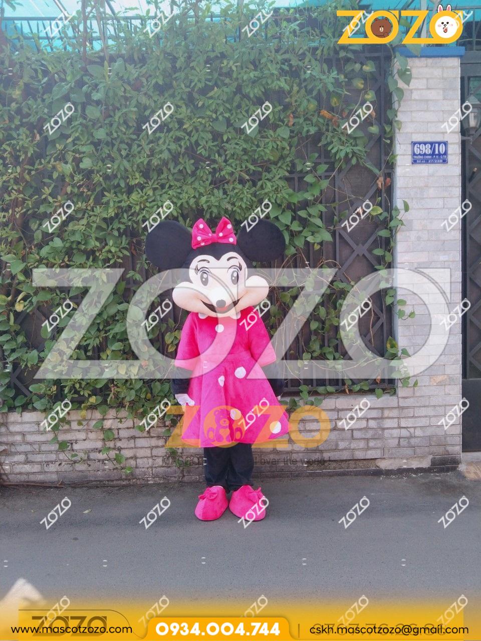 Mascot Chuột Mickey Nữ