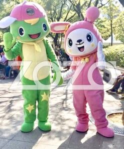 Mascot gấu xanh