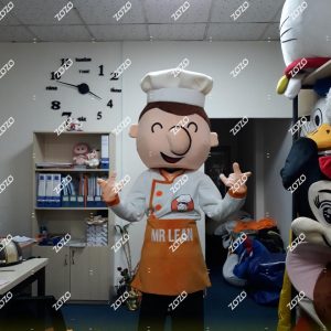 mascot đầu bếp mr lean