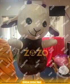 mascot cừu nâu