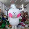 mascot gấu trắng