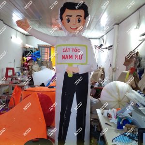 rối hơi cắt tóc