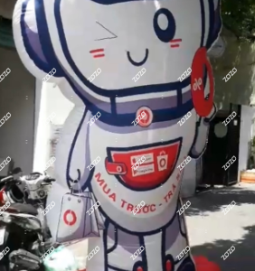 rối hơi robot mèo