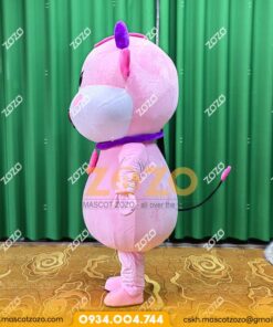 Alternative view of MASCOT TRÂU HỒNG DỄ THƯƠNG