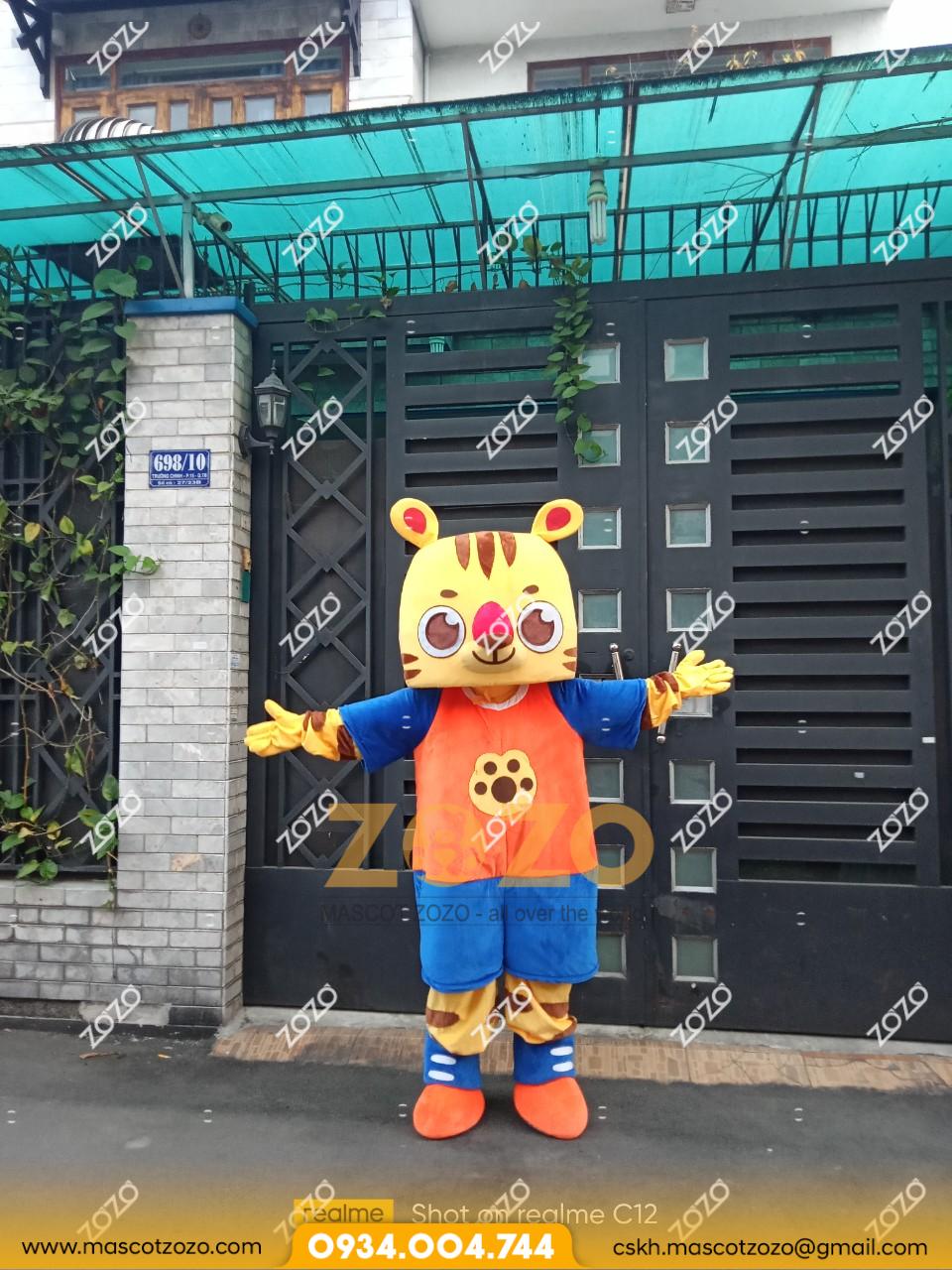 MASCOT CHÚ HỔ MŨI ĐỎ