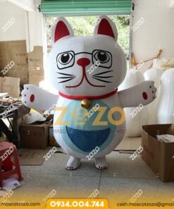 MASCOT MÈO MẮT KÍNH