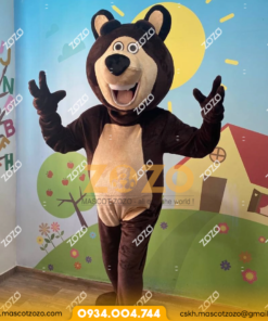 MASCOT GẤU NÂU VUI VẺ