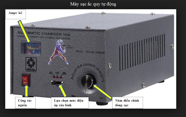 huong dan su dung may sac ac quy tu dong