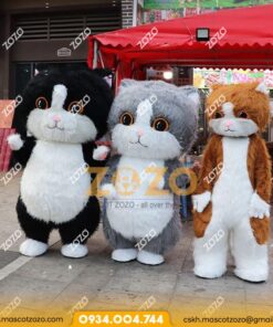MASCOT MÈO LÔNG MƯỢT