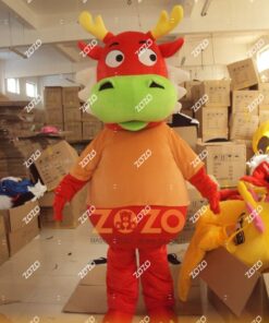 MASCOT RỒNG ĐỎ NGƠ NGÁC