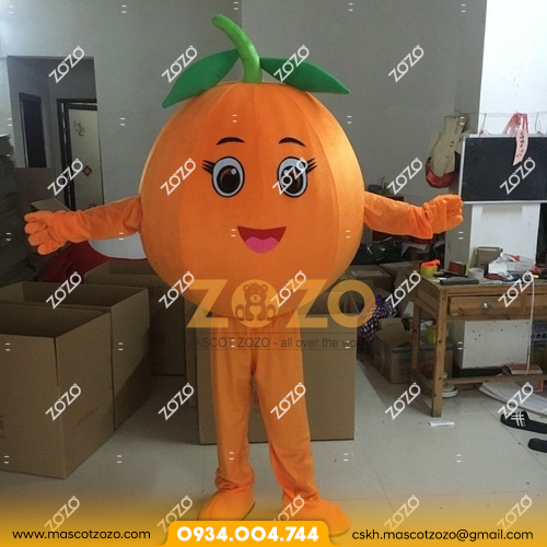 MASCOT TRÁI CAM - Mascot Zozo - Xưởng may mascot đẹp