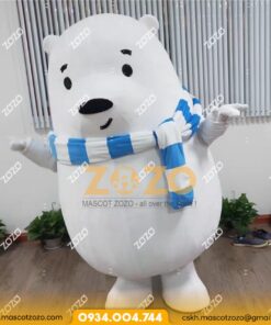 MASCOT GẤU BẮC CỰC TRẮNG