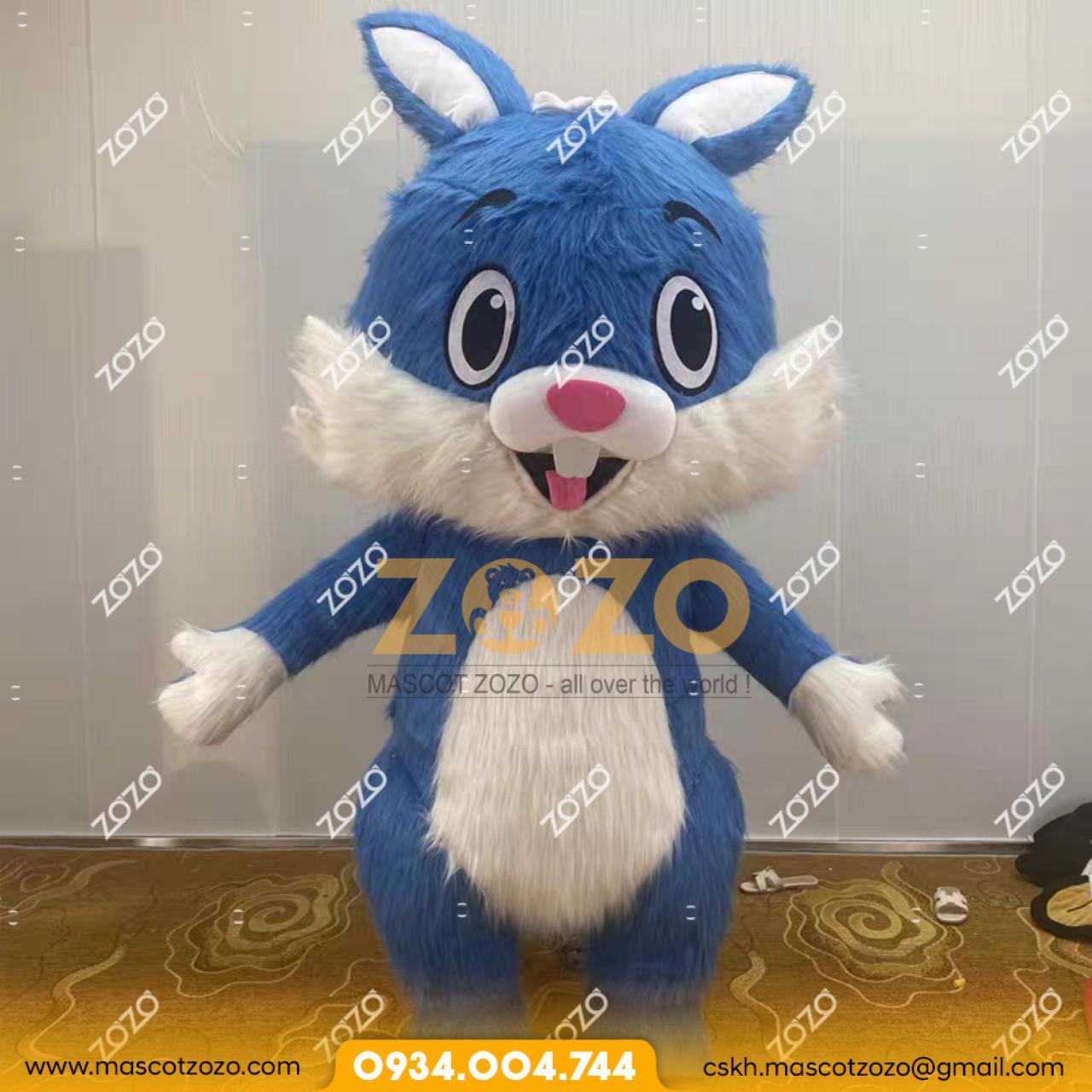 MASCOT THỎ HƠI LÔNG DÀI