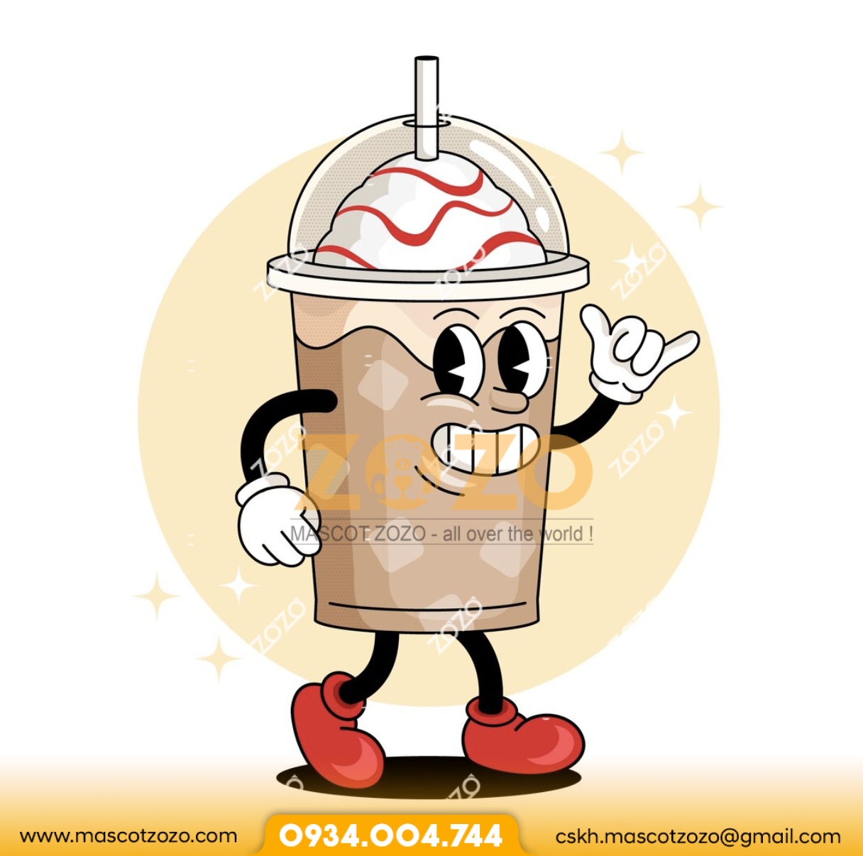 MẪU THIẾT KẾ RỐI HƠI VẪY TAY COFFEE, TRÀ SỮA - Ảnh 4