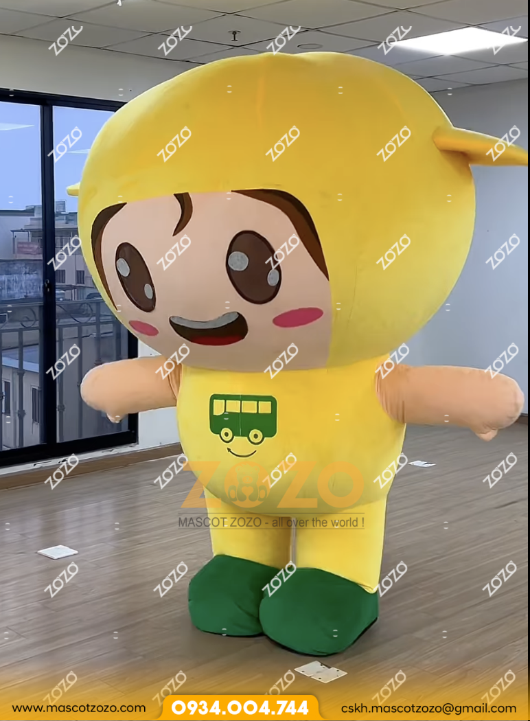 MASCOT LINH VẬT EM BÉ MÀU VÀNG DỄ THƯƠNG - Ảnh 2
