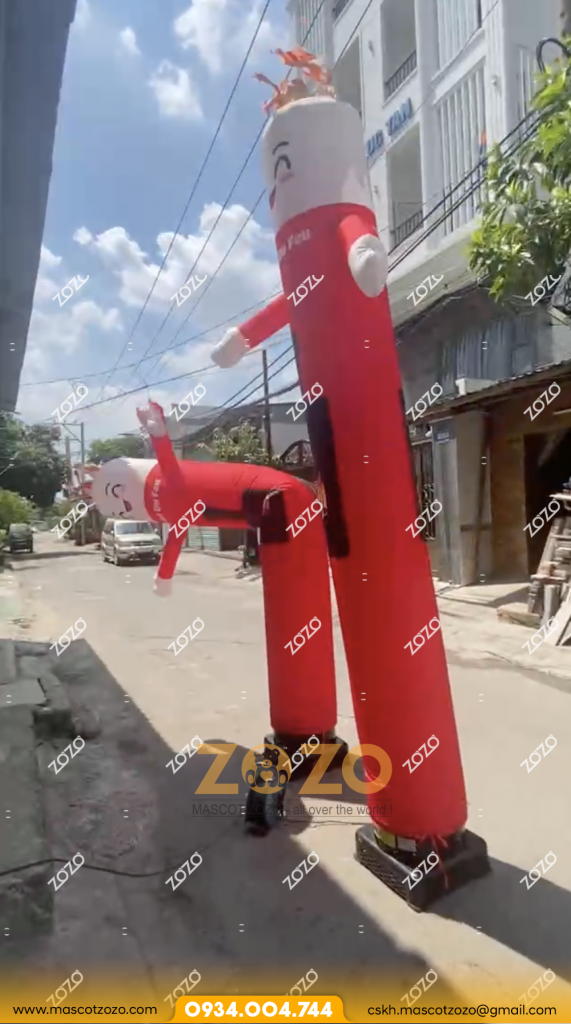 RỐI HƠI VẪY TAY KHỔNG LỒ MÀU ĐỎ