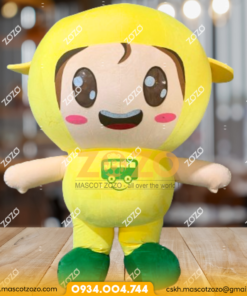 MASCOT LINH VẬT EM BÉ MÀU VÀNG DỄ THƯƠNG
