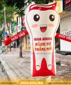 RỐI HƠI VẪY TAY NHA KHOA MÀU ĐỎ