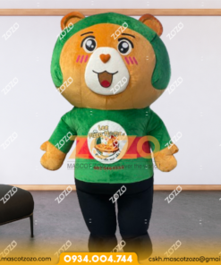 MASCOT HƠI LINH VẬT BÉ GẤU PIZZA VUI NHỘN