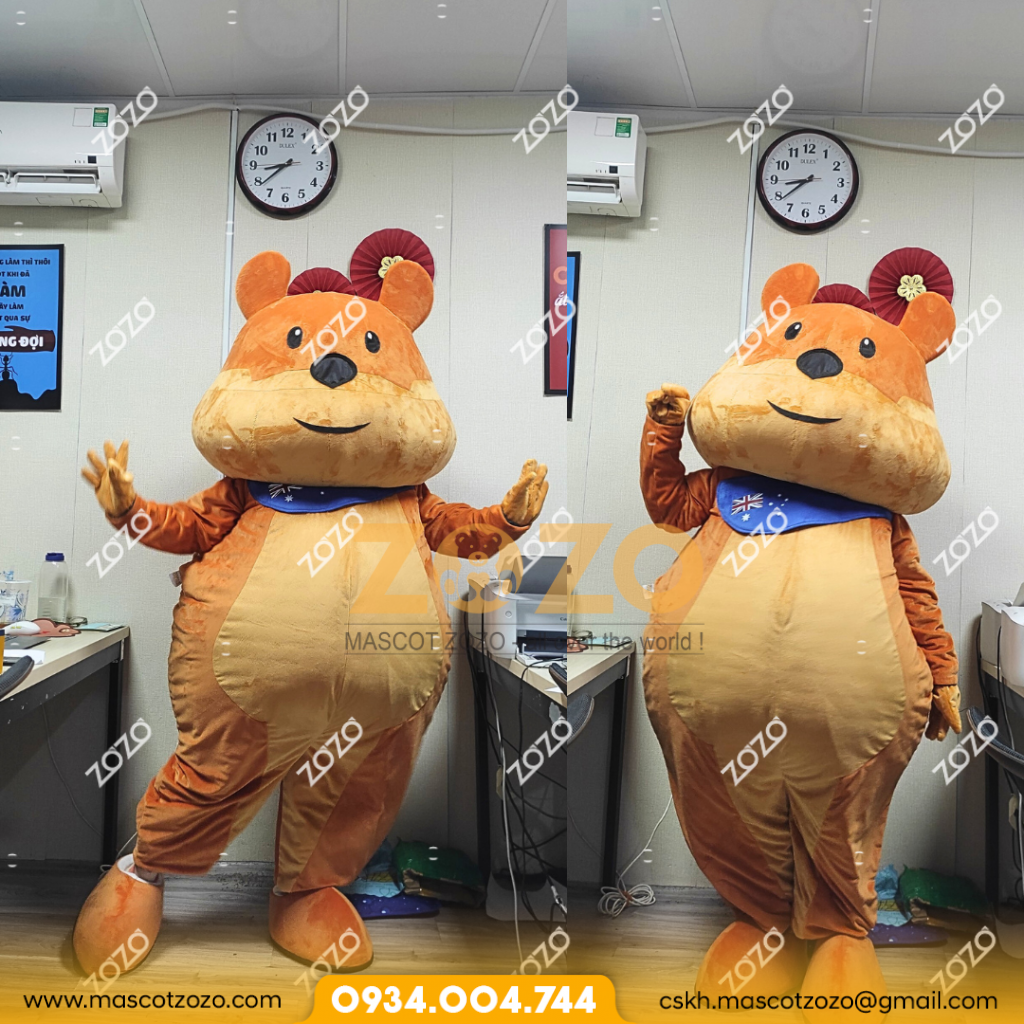 mascot chuột quokka