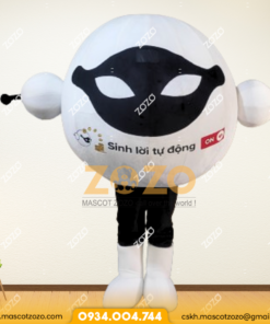 MASCOT LINH VẬT TRẮNG ĐEN VUI VẺ
