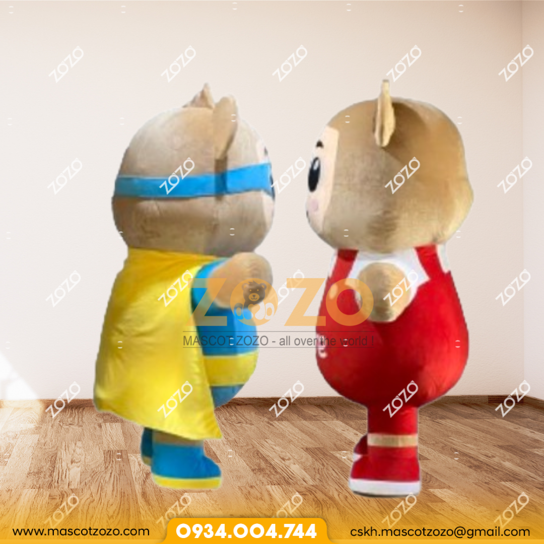 MASCOT HƠI / LINH VẬT BÉ GẤU BICARE - Ảnh 2