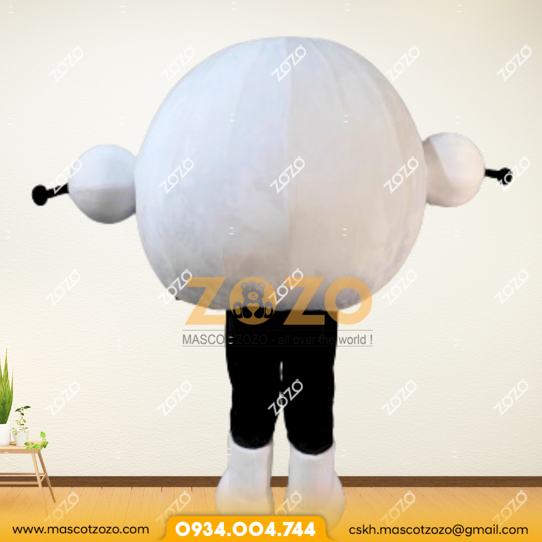 mascot trắng đen 3 3 3