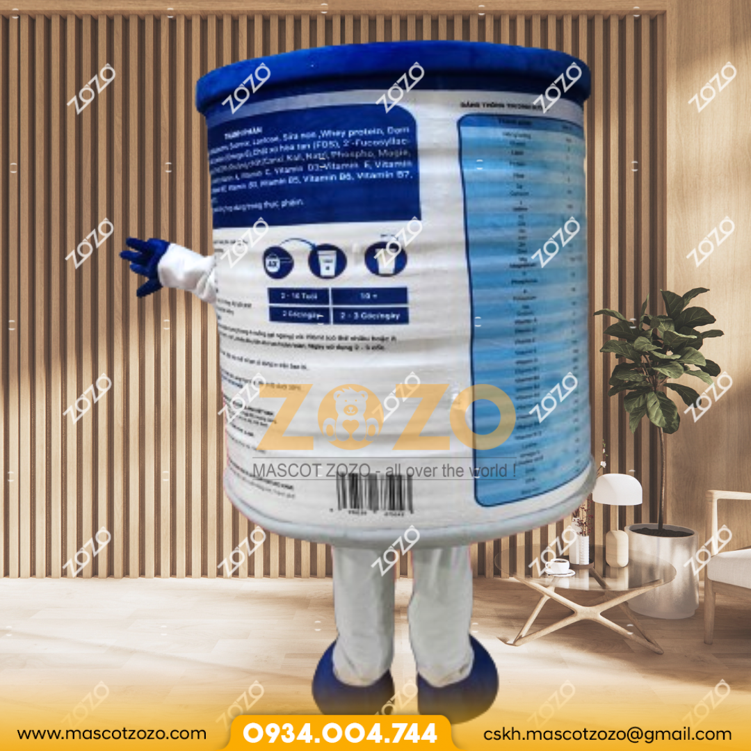 mascot lon sữa 2 3 4