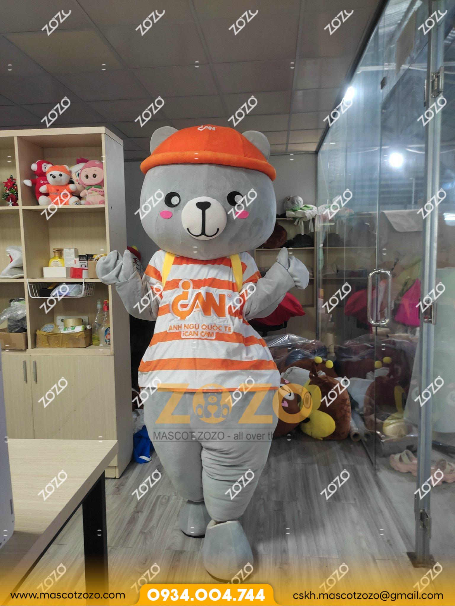 mascot gấu lầy gaulay