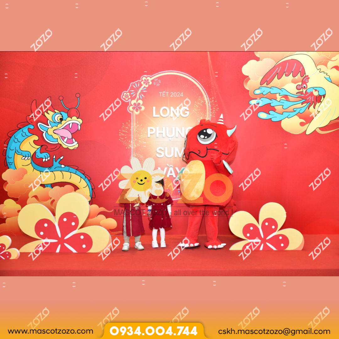 MASCOT RỒNG ĐỎ - Ảnh 2
