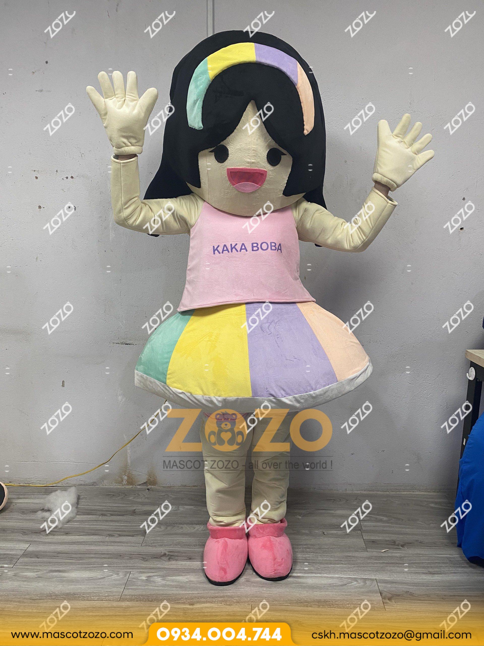 MASCOT CÔ BÉ TRÀ SỮA KAKA BOBA - Ảnh 2