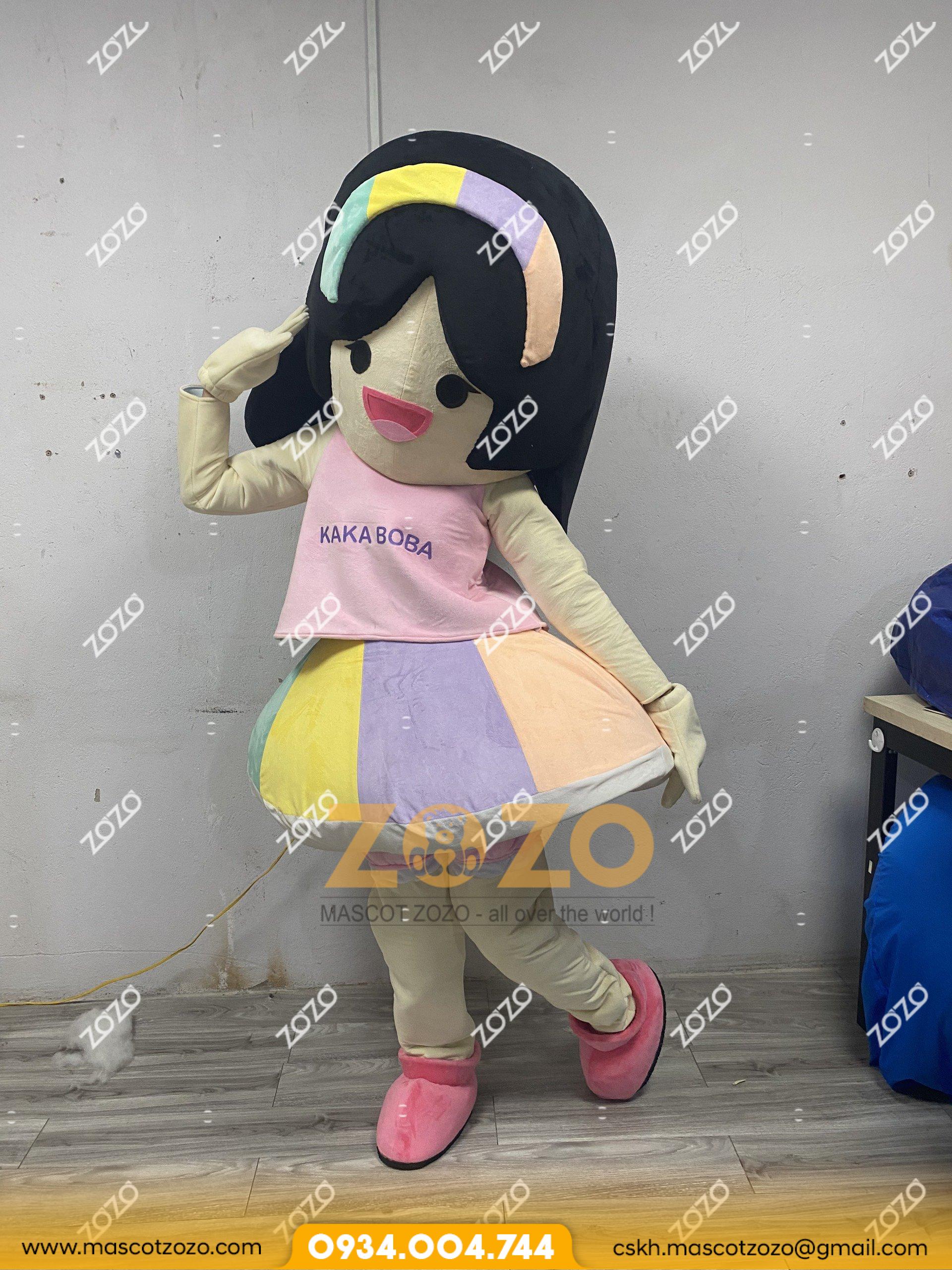 mascot trà sữa kakaboba kk3