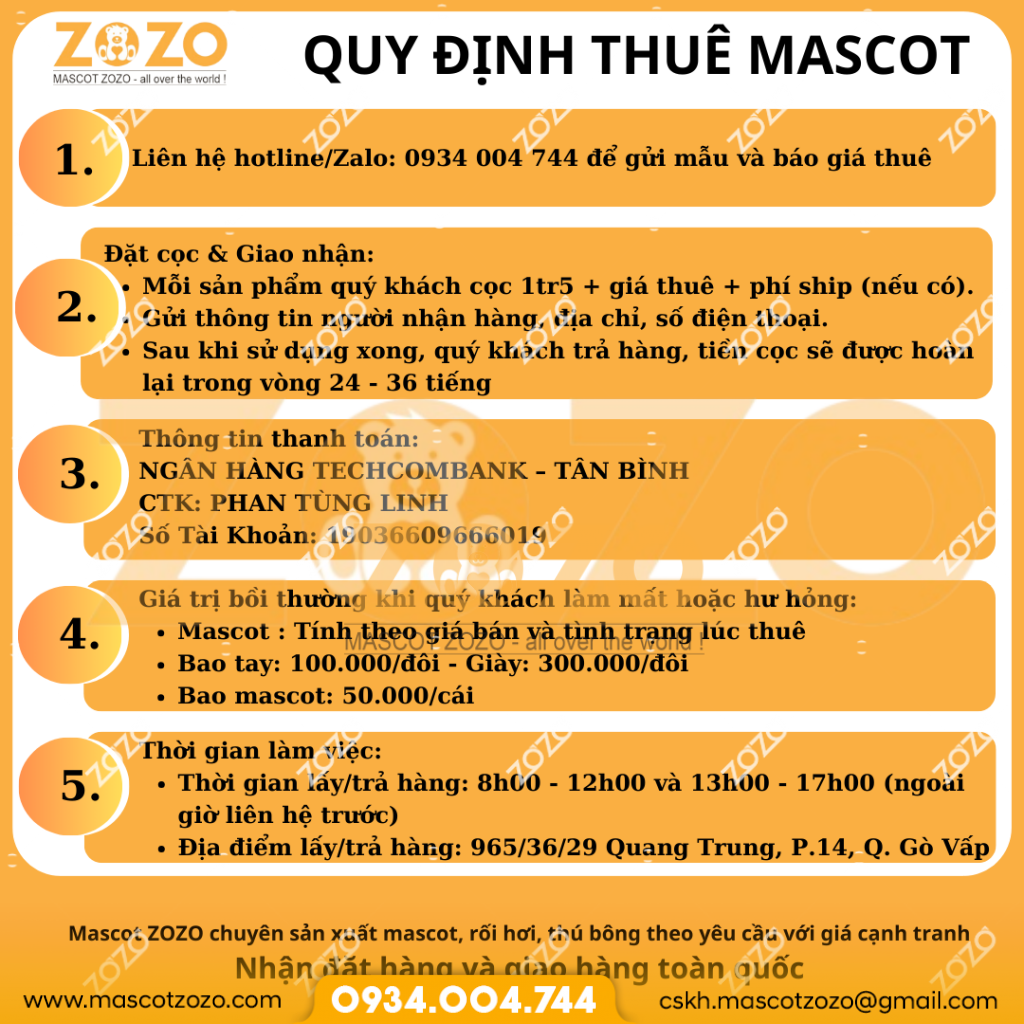 quy dinh thue mascot
