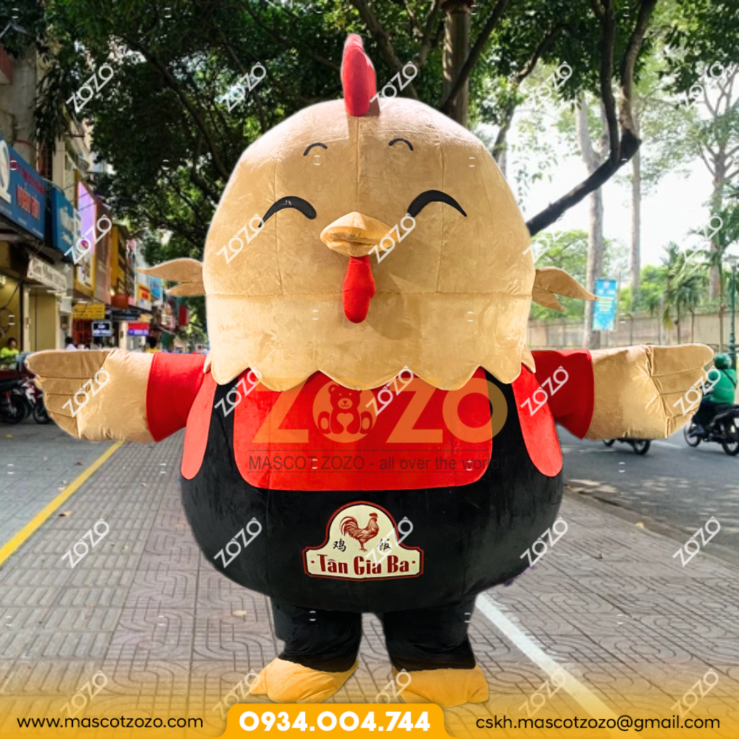 mascot hơi gà Tân Gia Ba 1
