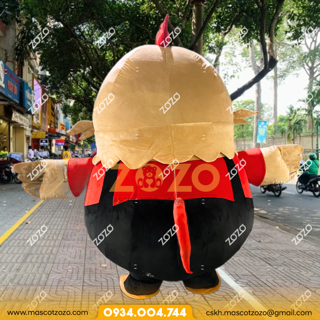 MASCOT HƠI GÀ TÂN GIA BA - Ảnh 3