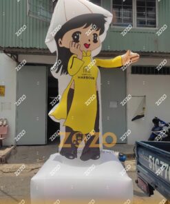 RỐI HƠI VẪY TAY ÁO DÀI MÀU VÀNG CAO 4M