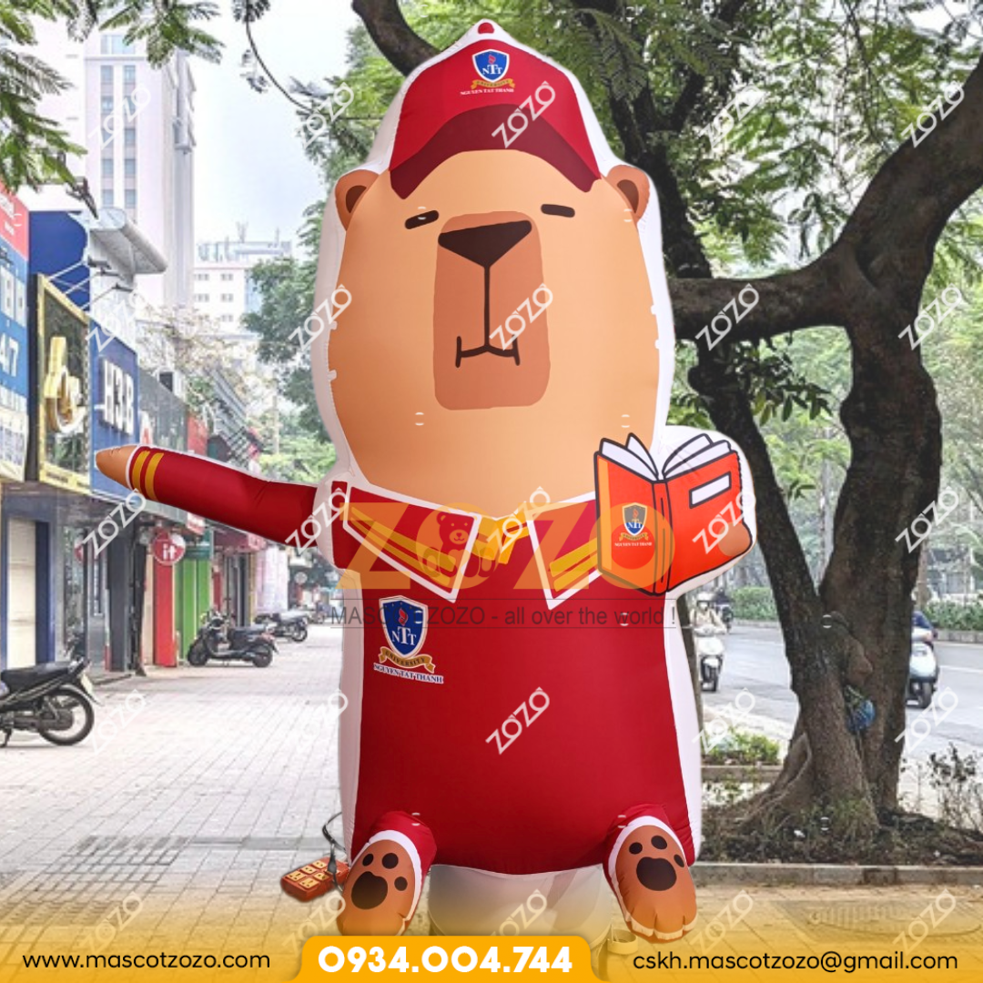 rối capybara mascotzozo 4