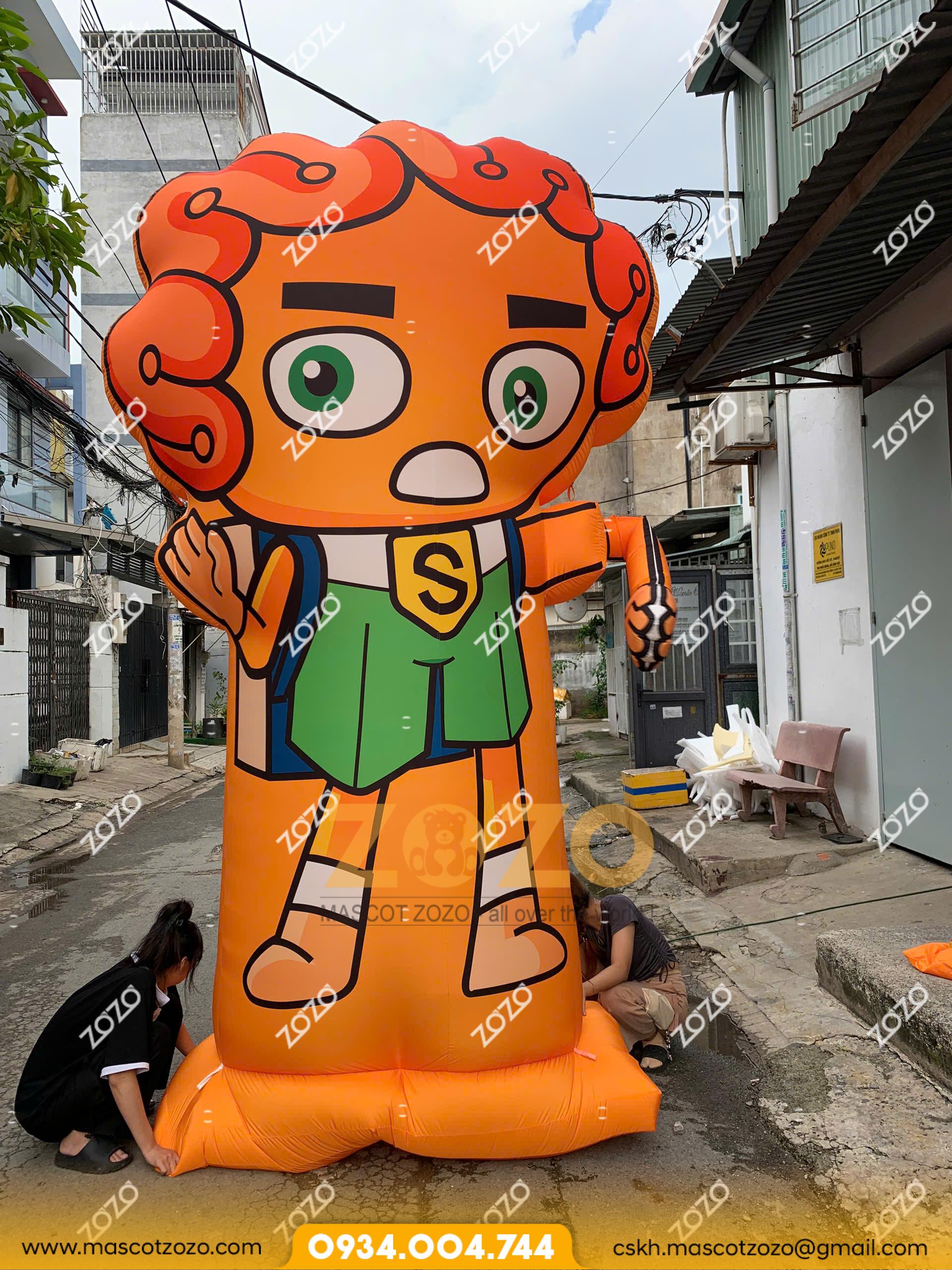 RỐI HƠI VẪY TAY MÀU CAM KHỔNG LỒ