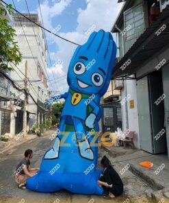 RỐI HƠI VẪY TAY MÀU XANH KHỔNG LỒ