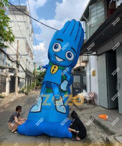 Alternative view of RỐI HƠI VẪY TAY MÀU XANH KHỔNG LỒ