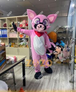Alternative view of MASCOT GẤU MÈO HỒNG HỒNG