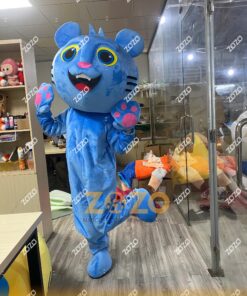 MASCOT BÉ MÈO XANH DƯƠNG